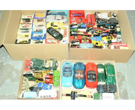 Bburago, Franklin Mint, Lledo &amp; Others Large Mixed Group. To Include Boxed &amp; Unboxed Vehicles Bburago 1/18 Jaguar SS1