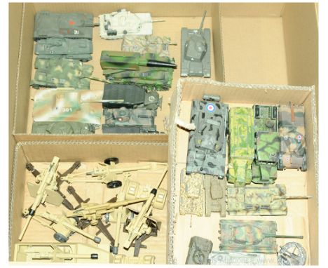 Solido, Corgi, Dinky Group Of Unboxed Military Vehicles. Solido AMX 30 Pluton Missile Launcher, Corgi Comet Mk 1 Tank, Dinky 