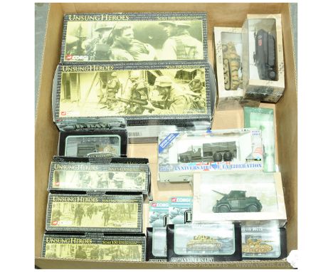 Corgi, Solido, Atlas Editions Military Vehicles. To Include Unsung Heroes US50403 UH-1E Huey Helicopter Gunship - USMC, Corgi