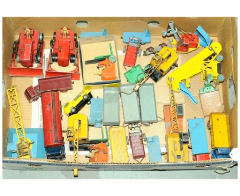 Dinky Toys group Of Unboxed Commercials. To Include Foden 2nd Type Cab Petrol Tanker "Regent", Blaw Knox Bulldozer, 401 Coven
