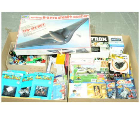 Micro Machines, Matchbox, Revell Large group Of Items. To Include Micro Machines Collection XIII Moon Landing 3x Piece Set, C