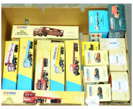 Corgi Classics Group Of Commercial Vehicles. To Include 09801 ERF Delivery Truck "John Smith's", 22101 Leyland Articulated Tr