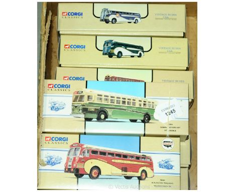 Corgi Classics Group Of American Buses. To Include 97635 General Motors 4502 - Los Angeles, 98604 General Motors 4507 - Fifth