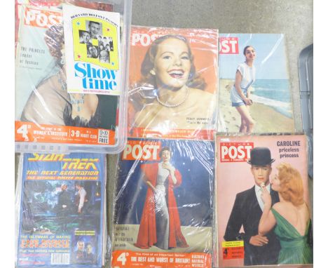 A box of ephemera and Picture Post magazines 