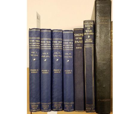 Bowen (Frank C.). The Sea, its History and Romance, 4 volumes, London: Halton &amp; Truscott Smith, 1925, numerous colour &am