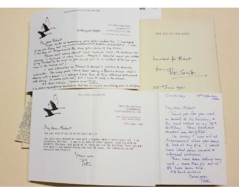 Scott (Peter). The Eye of The Wind, 1st edition, London: Hodder and Stoughton, 1961, half-title signed and inscribed by the a