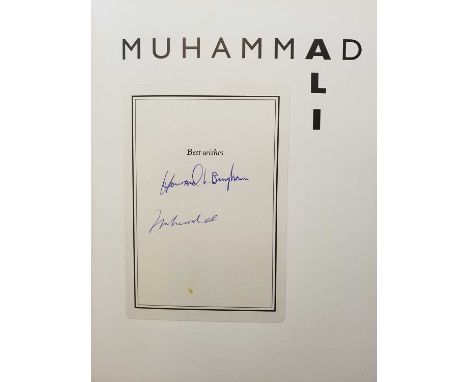Ali (Muhammad &amp; Howard L. Bingham). A Thirty-Year Journey, 1st edition, London: Robson Books, 1993, pasted down insert to