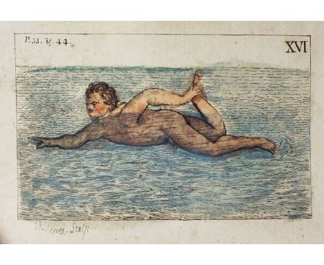 Thevenot (Melchisédech). The Art of Swimming, illustrated by forty proper copper-plate cuts, which represent the different po