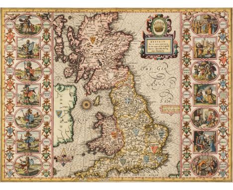 * British Isles. Speed (John), Britain as it was devided in the tyme of the English Saxons especially during their Heptarchy,