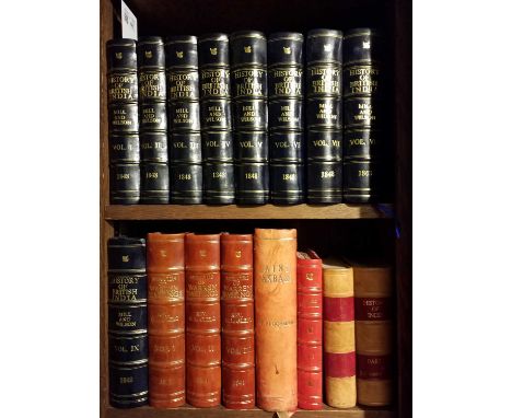 Wilson (Horace Hayman). The History of British India, 9 volumes, 4th edition, London: James Madden, 1848, large folding map t