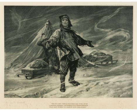 * Antarctic Exploration. Portrait of Captain Scott after by Richard Caton Woodville, London: Henry Graves &amp; Co., 1913, ph