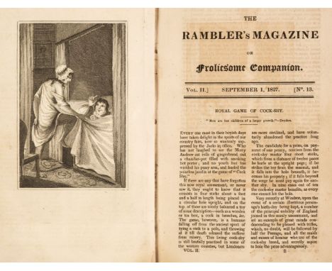 [Erotica]. The Rambler's Magazine or Frolicsome Companion, volume 2, nos. 13-18 bound as 1, September 1827 to February 1828, 