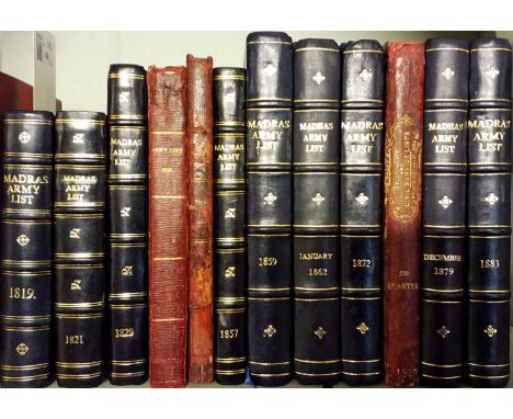 Madras Army Lists. A List of the Officers of the Army, Ordnance, and Medical Departments, serving under the Presidency of For
