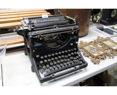 An Underwood typewriter