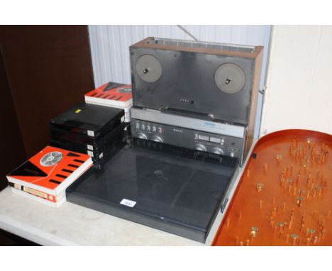 A Revox reel to reel with various reels, sold as a collectors item