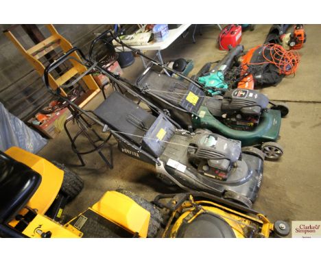 A Hayter Sprit 41 self propelled lawnmower with rear roller and Briggs &amp; Stratton engine 