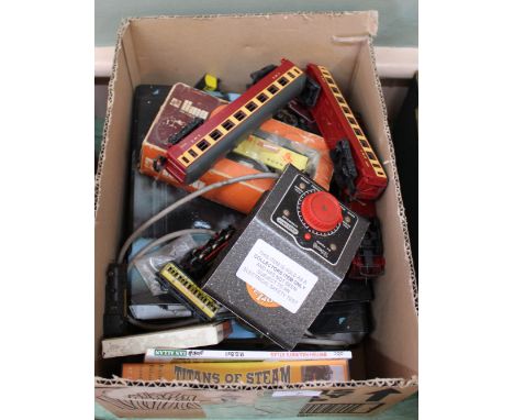 Railway items to include Lima N gauge loco and carriages etc plus Charlie Chaplin Arrow film