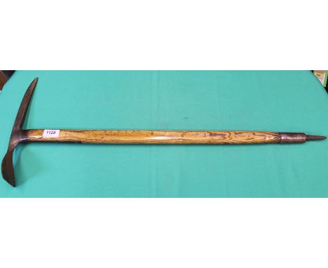 A post WWII commando ice axe marked MTS/10 (Mountain Training School)