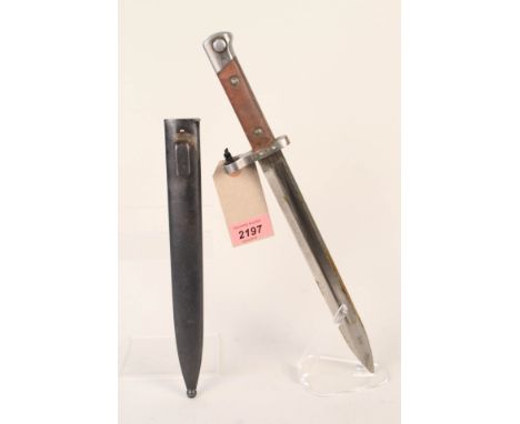 A Greek M1895/03 bayonet with scabbard