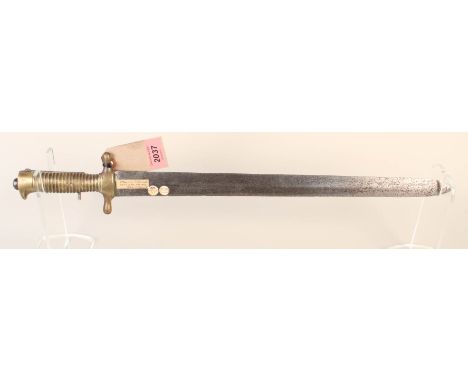 An Italian model 1844 Piedmont Artillery sword bayonet (no scabbard)