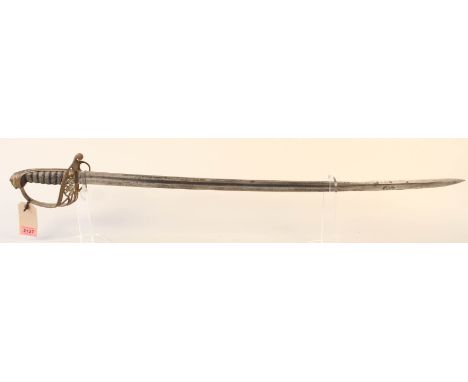 A Victorian model 1822 British Infantry Officers sword (no scabbard)