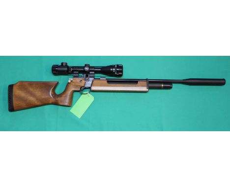 An Air Arms S200 .177 P.C.P. air rifle with Walther 3-9x40 scope, three magazines, 'full pipe' and hard carry case, S/No.0107