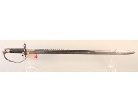 A British model 1879 Artillery sword bayonet for Martini-Henry carbine (no scabbard)