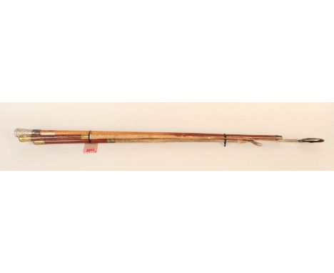 A riding crop with Royal Artillery insignia, a swagger stick with Royal Army Medical Corps insignia together with another cro