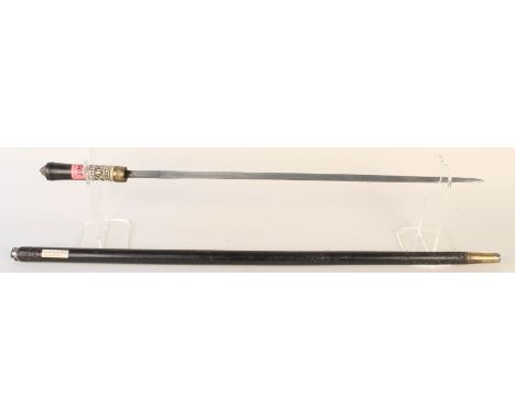 An Anglo Indian sword stick (locking ring as found)