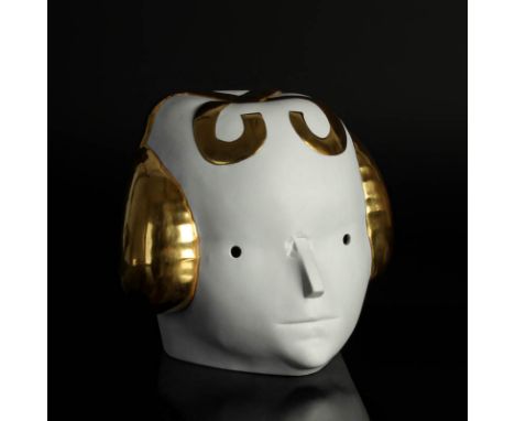 Skulptur KOPF MIT FRISUR vergoldet - Joachim Schmettau (1937-)Limitiert: Stück 3 von 35 Original Zertifikat inkl. PROVENIENZ: