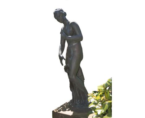 Skulptur -Aphrodite-Bronze. Das Marmor-Original aus dem 2. Jahrhundert v. Chr. ist in London im Britischen Museum zu sehen. M
