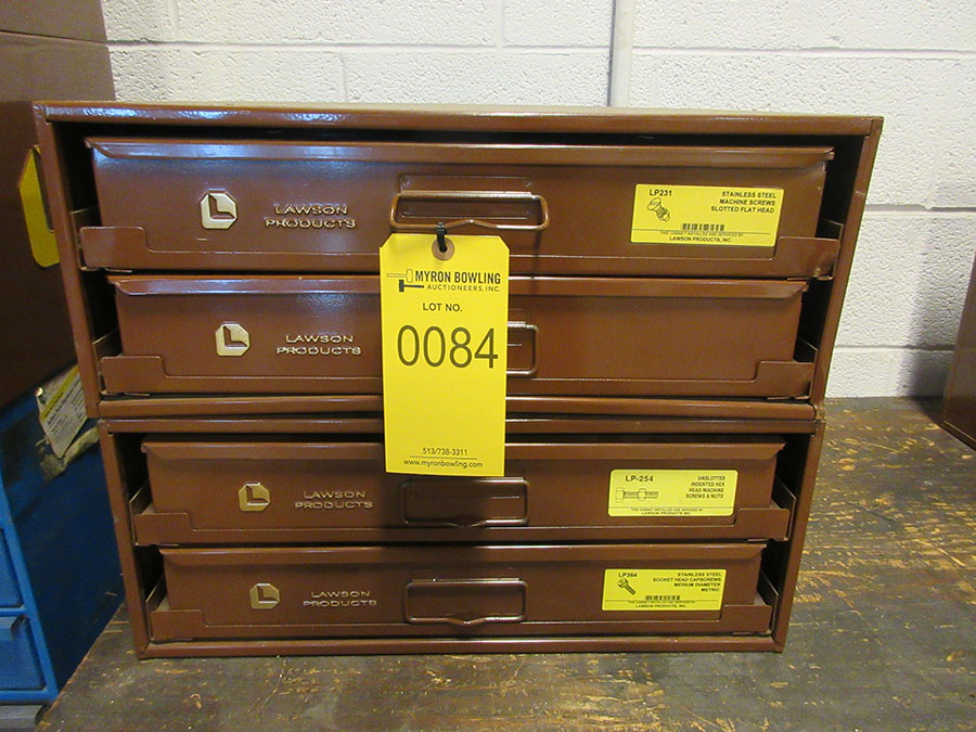 { Group of lots 83, 84, 85, 86, 87 } LAWSON PRODUCTS SMALL PARTS BIN