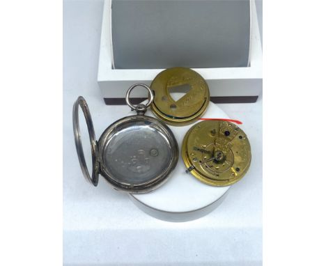 A vintage silver pocket watch,John Forest of London,will need restoring,hallmarked,