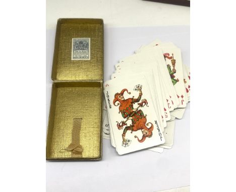 A pack of vintage playing cards,hunting scene picture