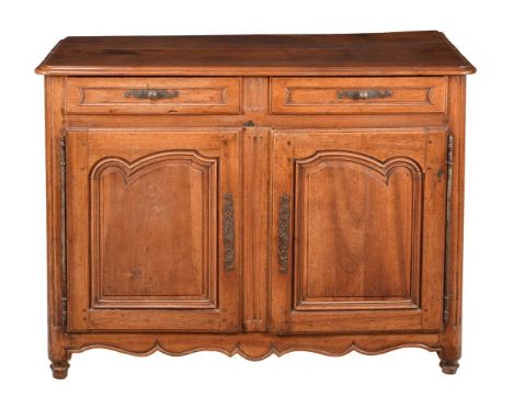 A Louis XV walnut and fruitwood commode, c.1750, 137x62x100cmH 
