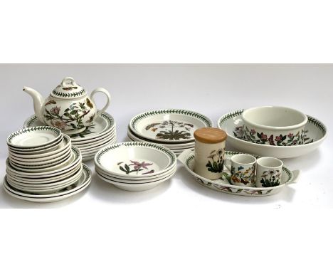 A quantity of Portmeirion Botanic Garden, approx. 40 pieces, to include teapot, dinner plates, side plates, sugar canister, f