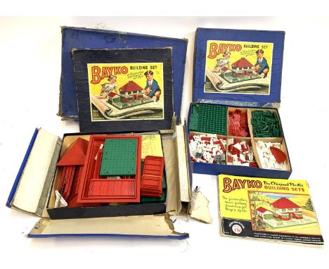 Two Bayko building sets number 3 with manual, boxes af 