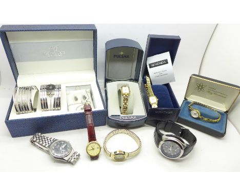 Wristwatches including Casio and Citizen
