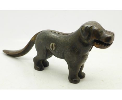 A novelty dog nutcracker