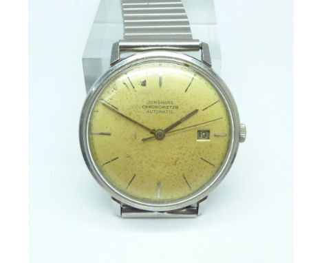 A Junghans stainless steel automatic chronometer with date