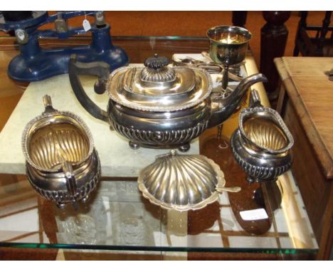 Plated ware to include silver plated tea service