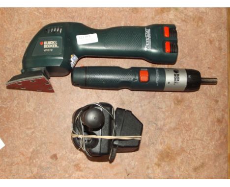 Battery sander, battery screw driver
