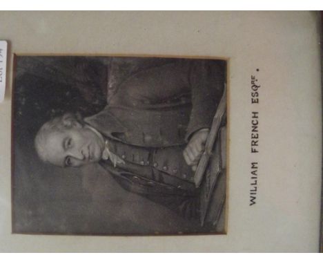 An early framed print, William French ESQre