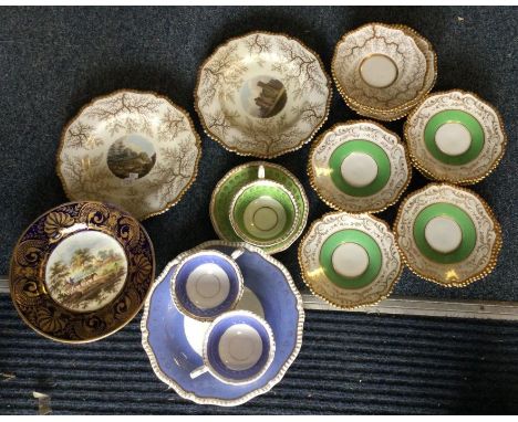 A good collection of cabinet cups and saucers etc. Est. £10 - £20.