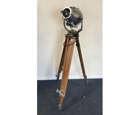 An unusual studio lamp on adjustable stand. Est. £100 - £150.