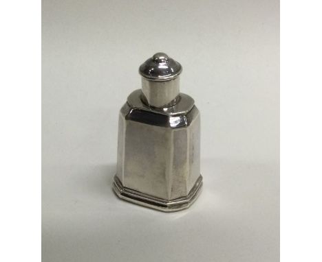 A George I silver tea caddy. London. By David Clayton. Approx. 14 grams. Est. £450 - £500.