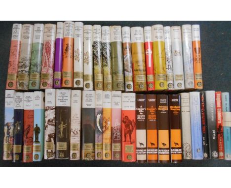 RHODESIAN REPRINT LIBRARY.  Vols. 1-3, 5-22, 24, 25, 27-29, 31, 34, 35 plus 2 duplicates, 1968-74,  plus  African Hunting Rep
