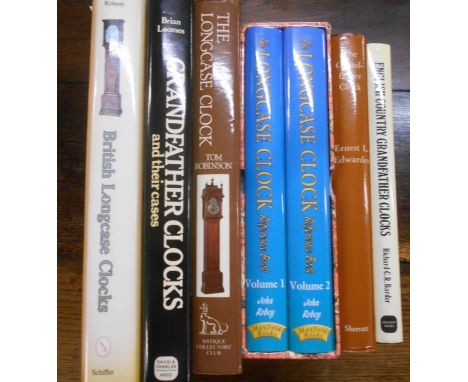 CLOCKS ROBEY, J.  The Longcase Clock Reference Book. 2 vols. d/ws in s/case, plus EDWARDS, E.L.  The Grandfather Clock. 1980,