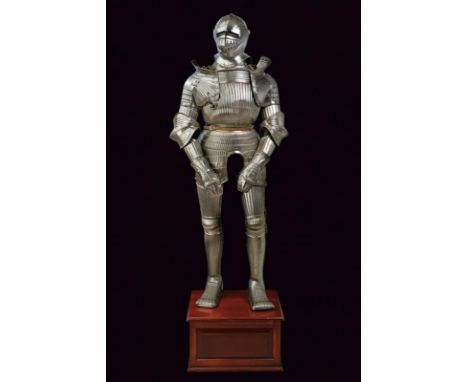 dating: Second half of the 19th Century provenance: Germany, A man-at-arms helmet with skull in one piece, hammered, with low