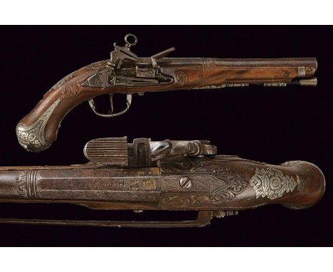 dating: 18th Century provenance: Naples, Smooth, two-stage, 16 mm cal. barrel, octagonal at the first part with deep, not cle